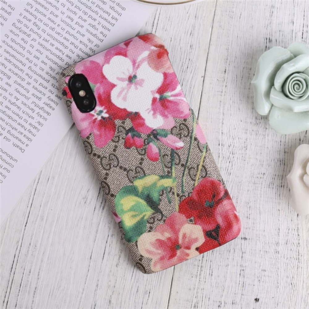 Gucci pink flower iPhone X(s) Max Case 6.5”